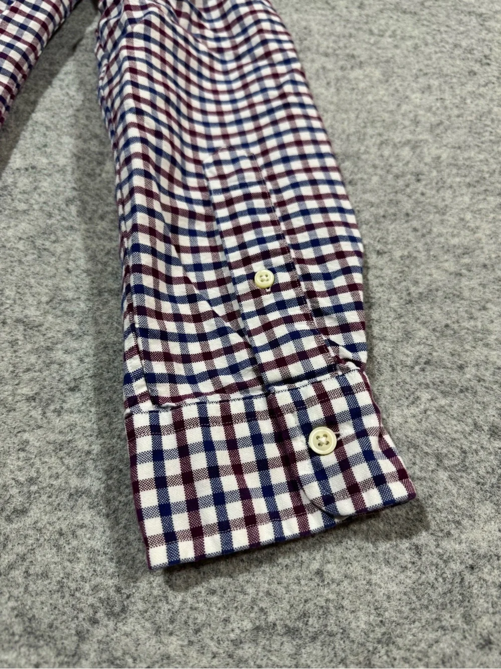 Polo Ralph Lauren Long Sleeve Button Down Shirt Red Blue White, Men’s Size M